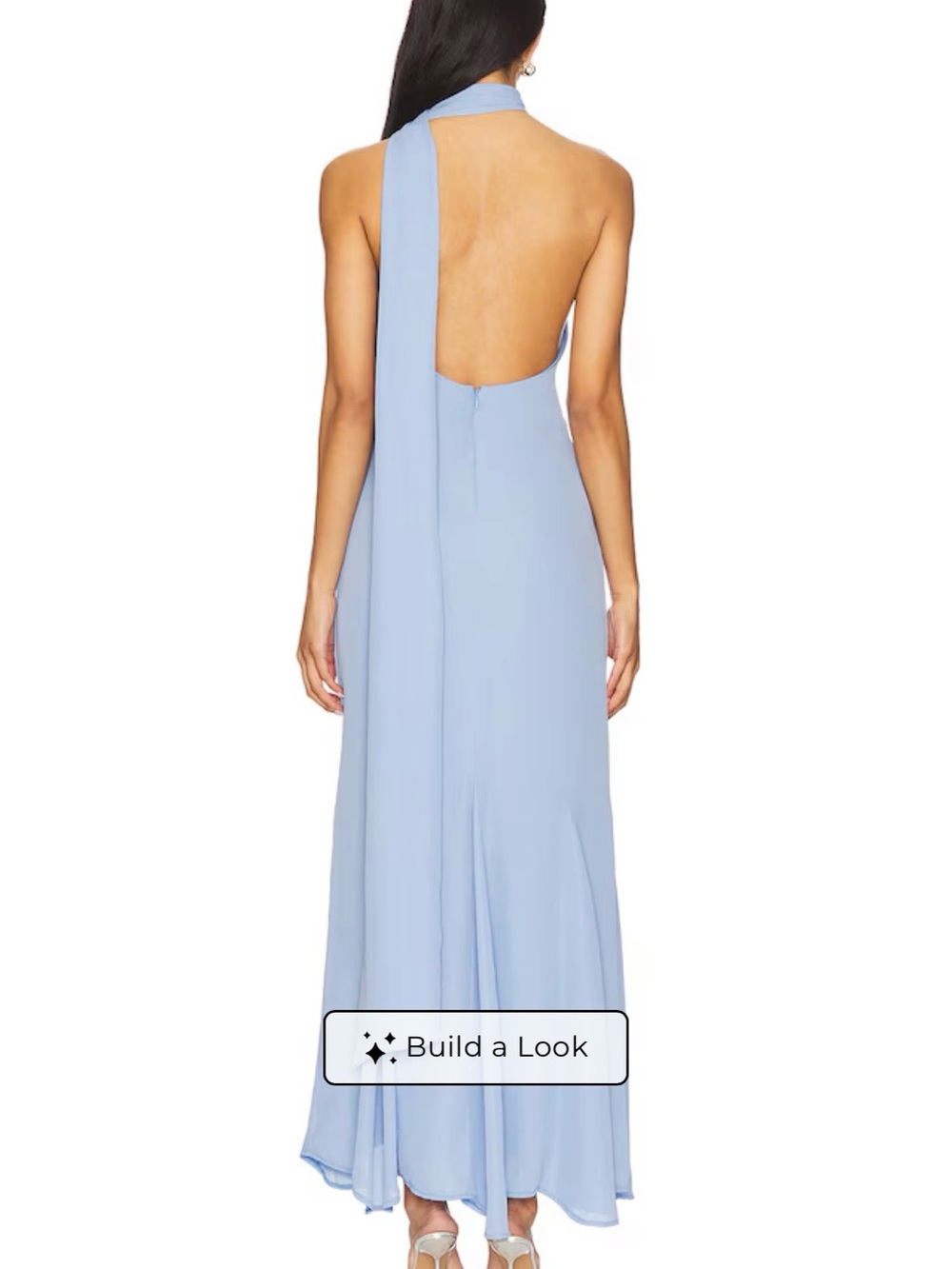 Baobab Collection One-Shoulder Maxi Dress in Light Blue - Picture 3 of 4